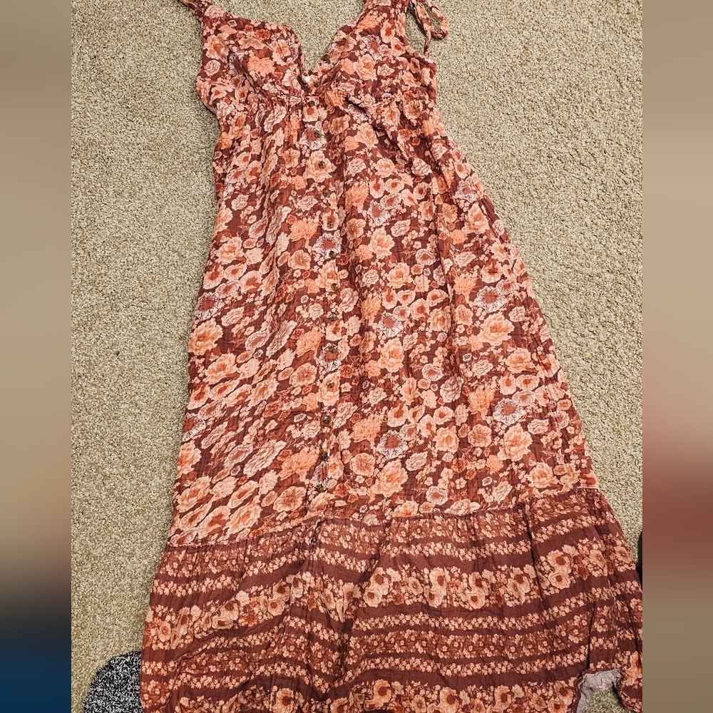 Sonoma Red Floral Maxi Dress - Picture 5 of 6